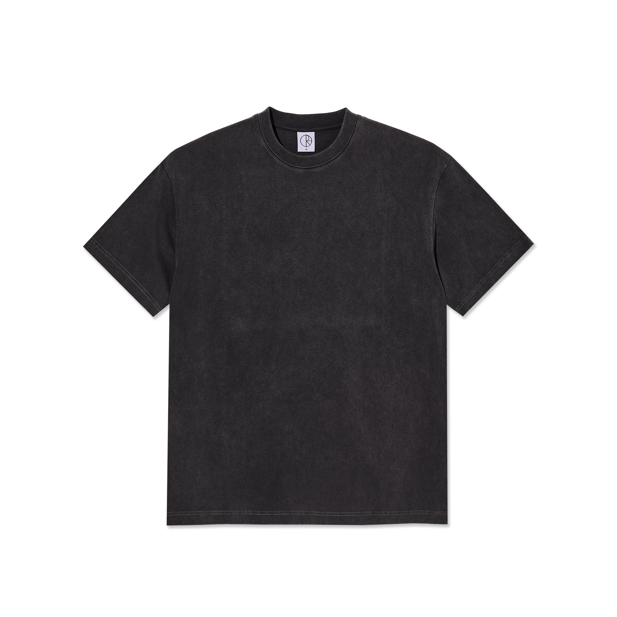 polar-skate-co-contrast-tee-stroke-logo-silver-black-black image 2