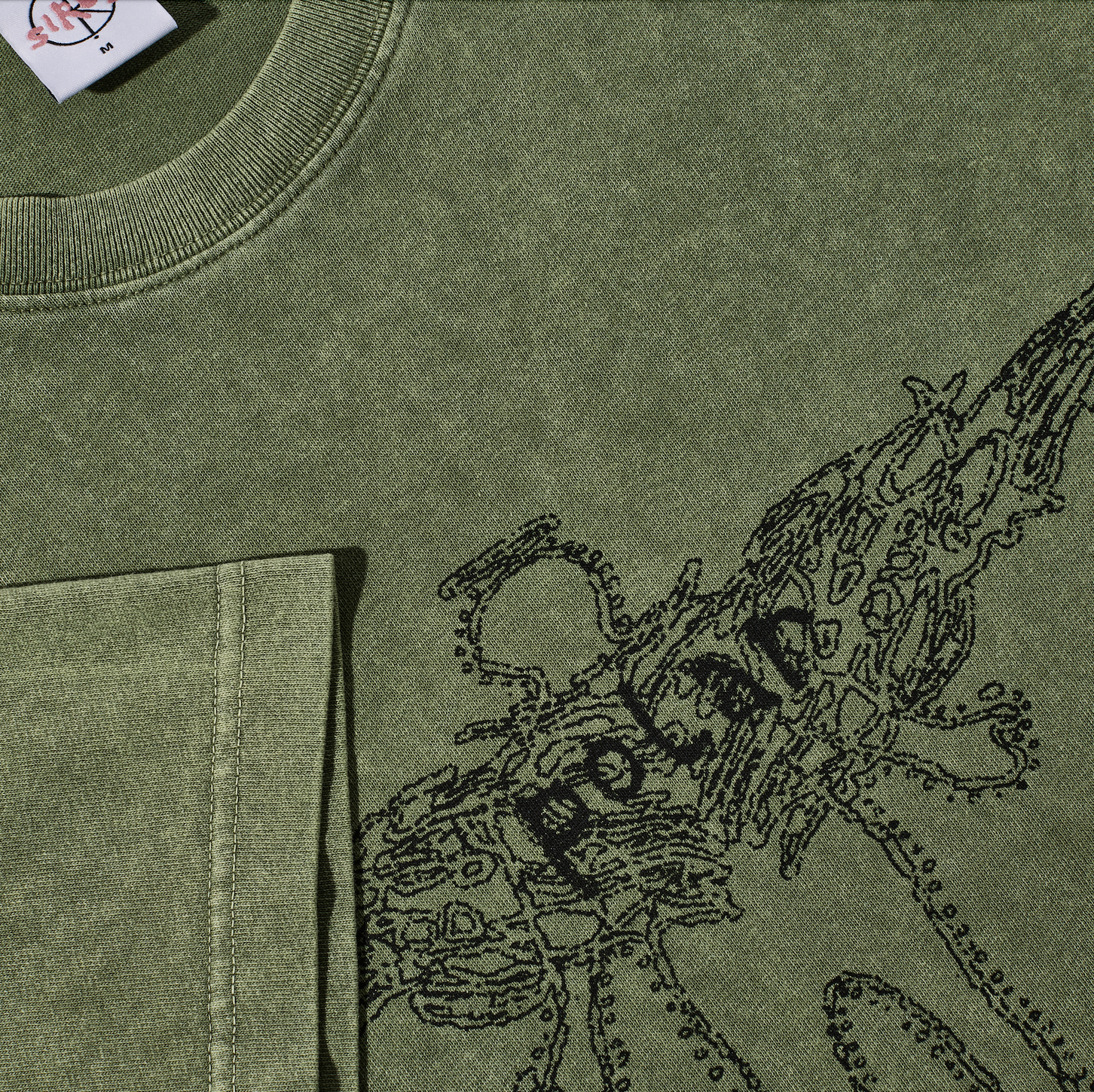 polar-skate-co-acid-tee-soul-army-green-230-gsm-regular-fit-von-pontus-alv image 3
