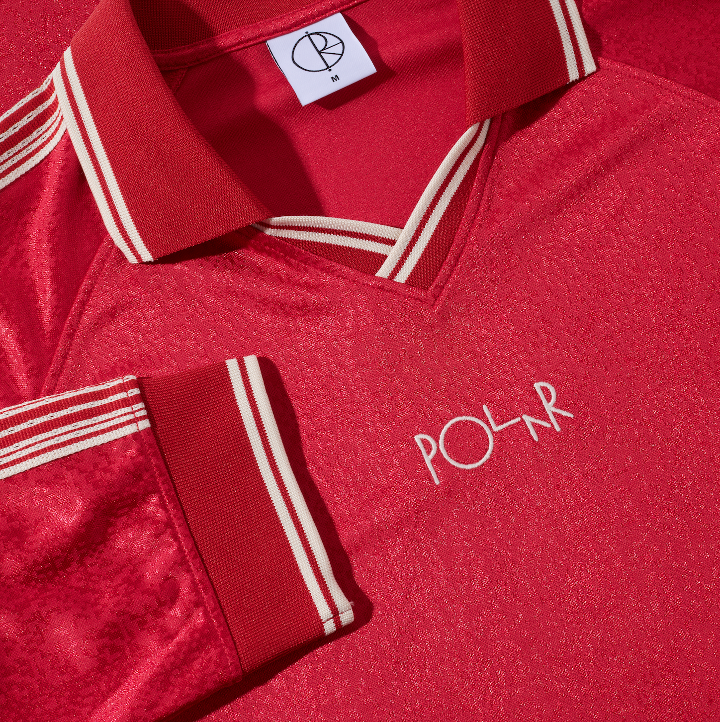 polar-skate-co-davie-ls-shirt-red-220-gsm-polyester-regular-fit-made-in-portugal image 3