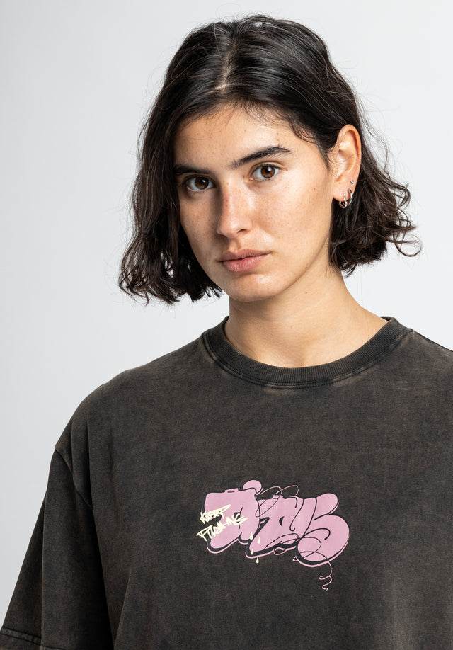 titus-livian-t-shirt-regular-cut-vintage-wash-graffiti-print-in-rose image 3