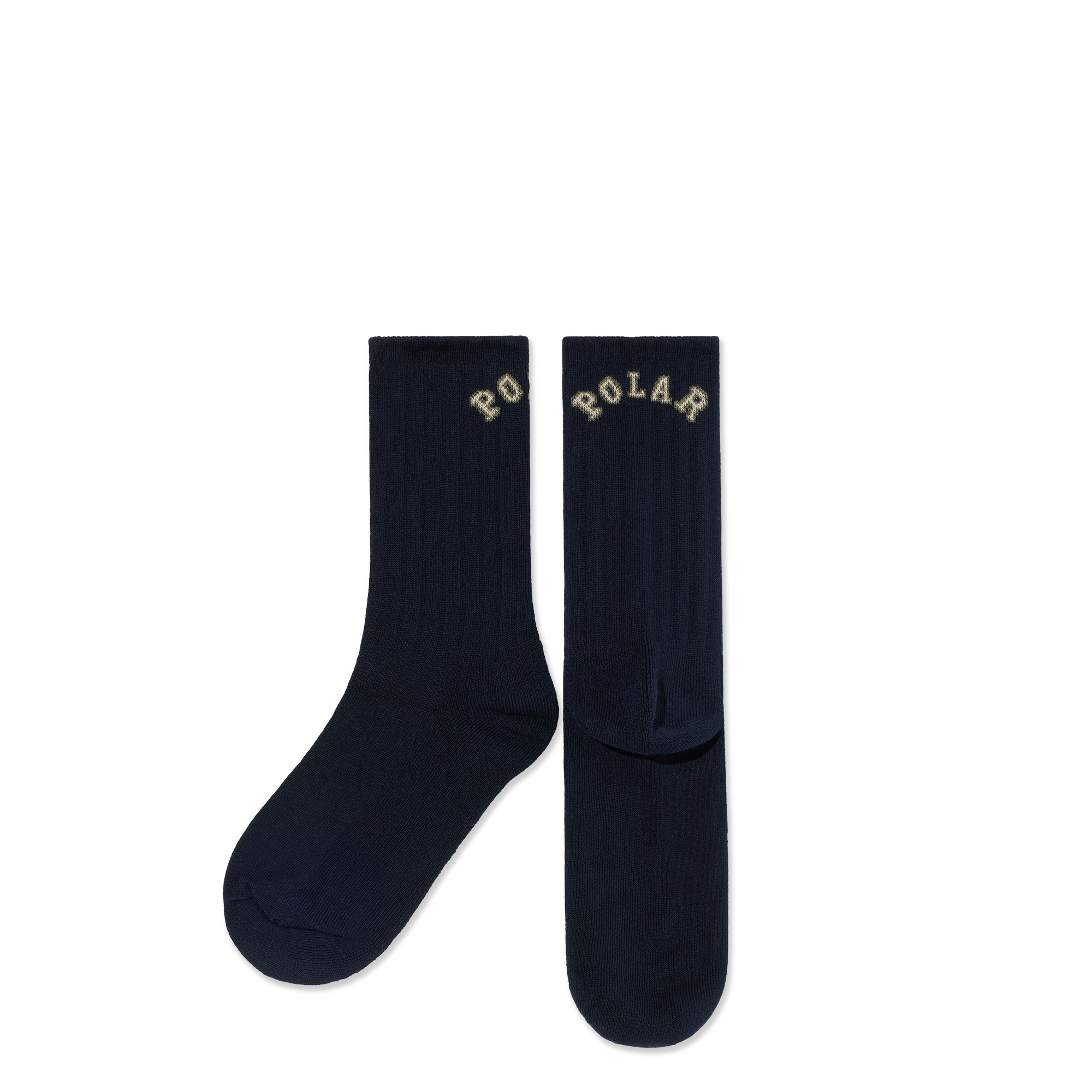 polar-skate-co-large-rib-socks-college-dark-navy-crew image 2