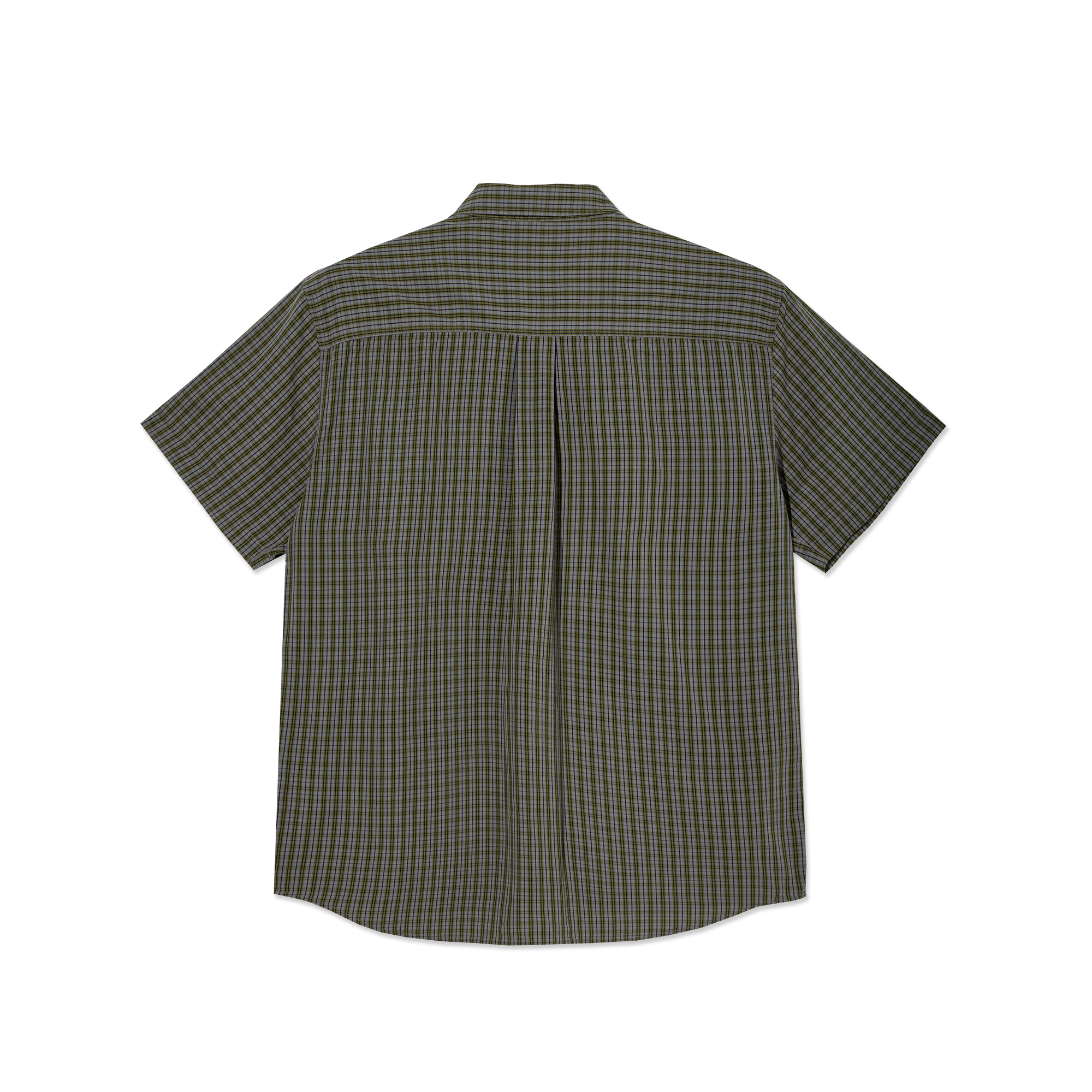 polar-skate-co-mitchell-shirt-black-green-poplin-150-gsm-loose-fit image 2