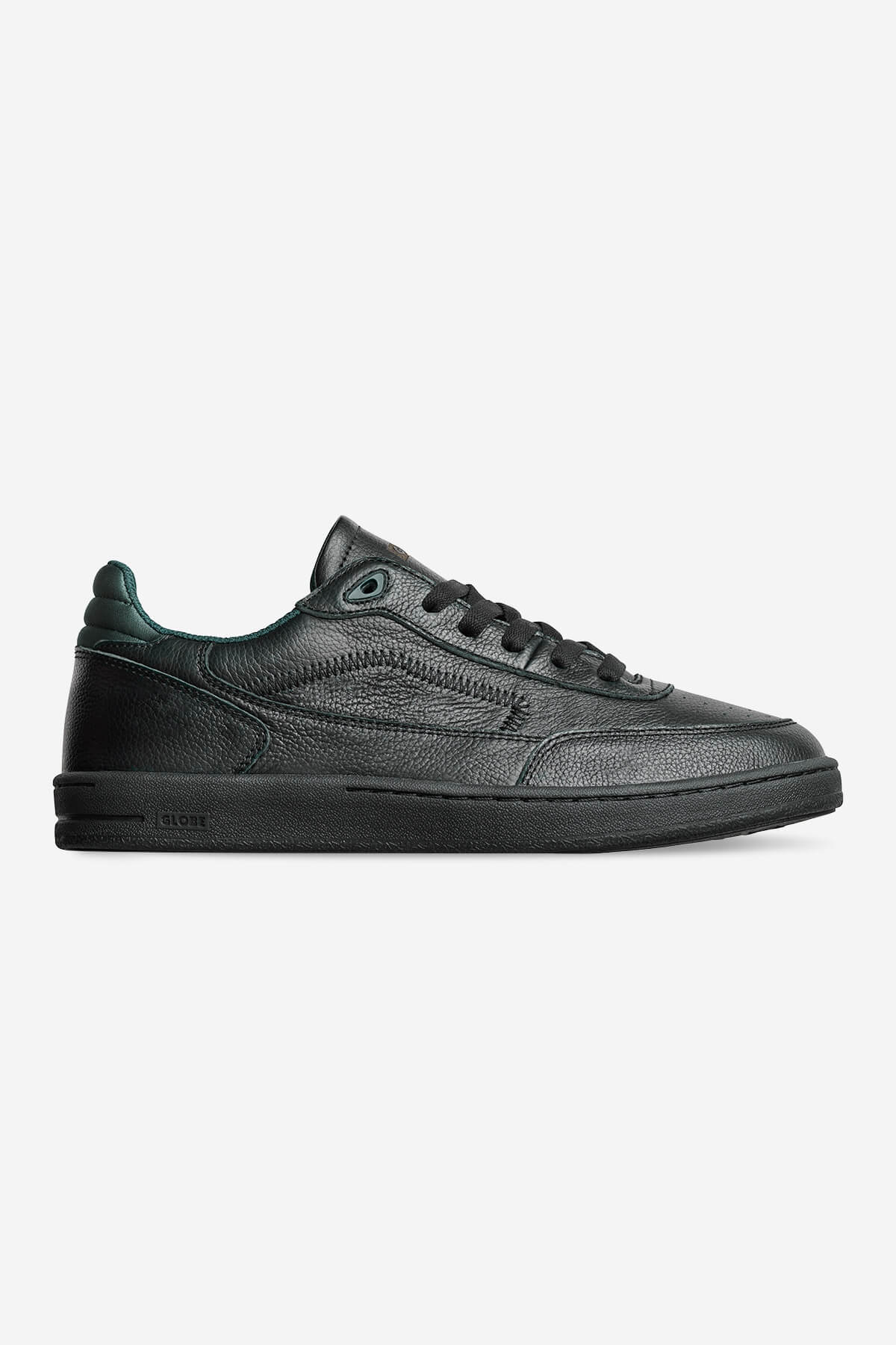 globe-holand-black-green-montano-skate-shoes-scratch-off-leather image 1