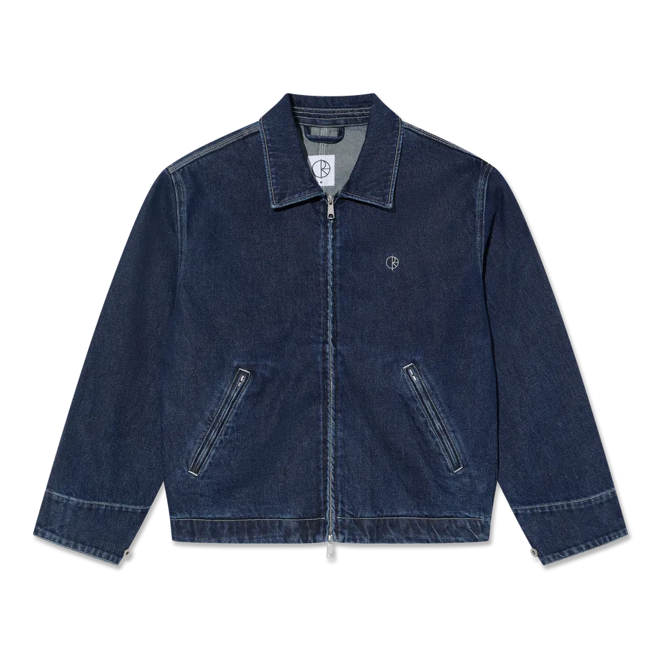 polar-skate-co-cliff-jacke-indigo-denim-435-gsm-box-fit image 1