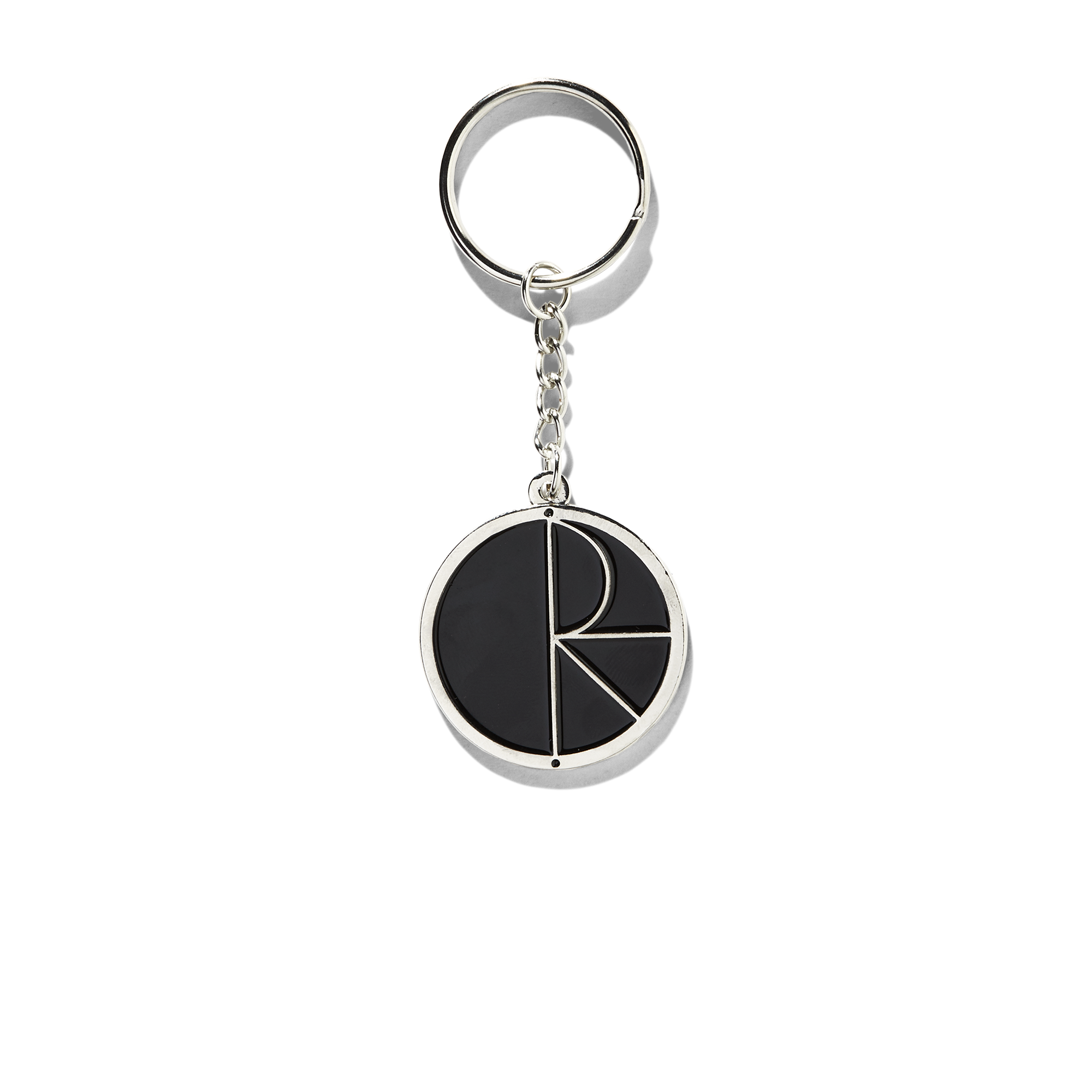 polar-skate-co-fill-logo-keychain-zinklegierung-9-5-x-3-5-cm-silber-schwarz image 1