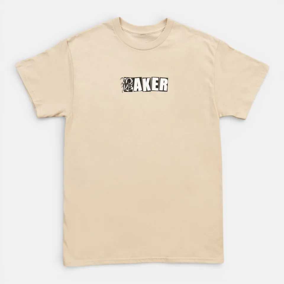 baker-skateboards-old-e-tee-6-0oz-100-combed-ringspun-cotton-kurzarmshirt image 1