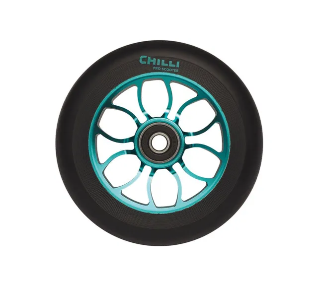 chilli-pro-scooter-wheel-ice-blue-110mm-stunt-scooter-rolle image 1