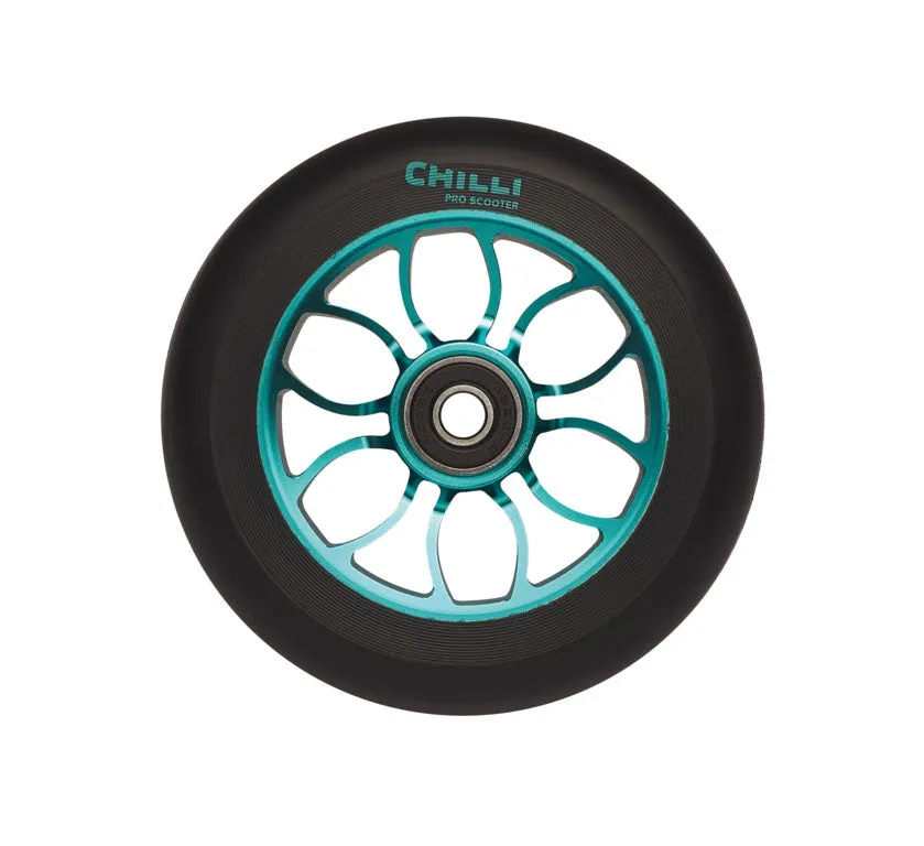 chilli-pro-scooter-wheel-ice-blue-110mm-stunt-scooter-rolle image 1