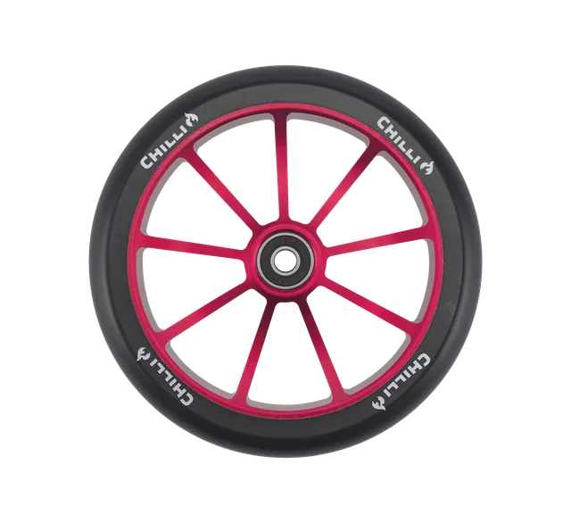 chilli-pro-scooter-wheel-wave-track-black-red-150mm image 1