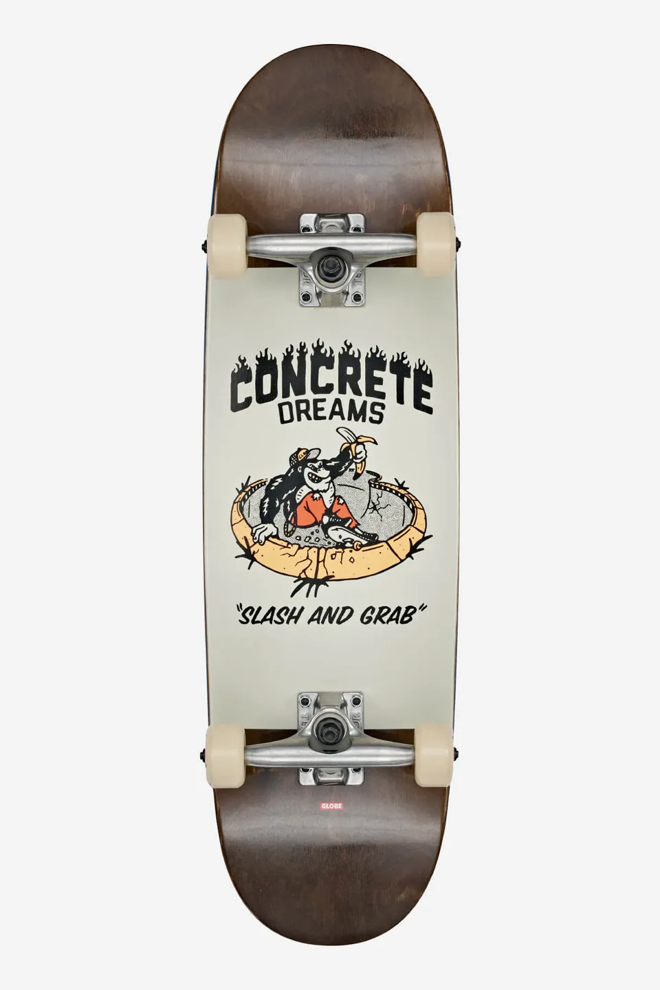 globe-kids-softie-83-mid-8-25-komplett-skateboard-dark-maple-concrete-dreams image 1