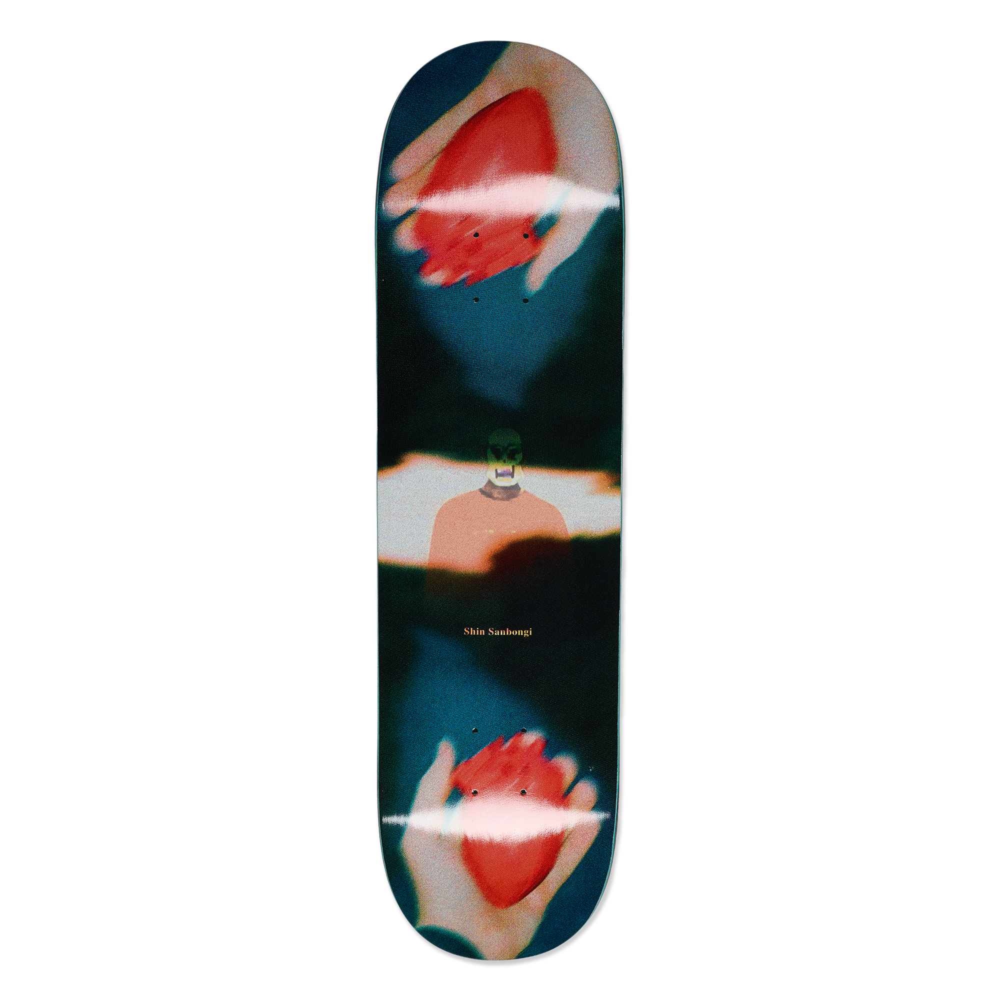 polar-skate-co-shin-sanbongi-heart-in-hand-skateboard-deck image 2