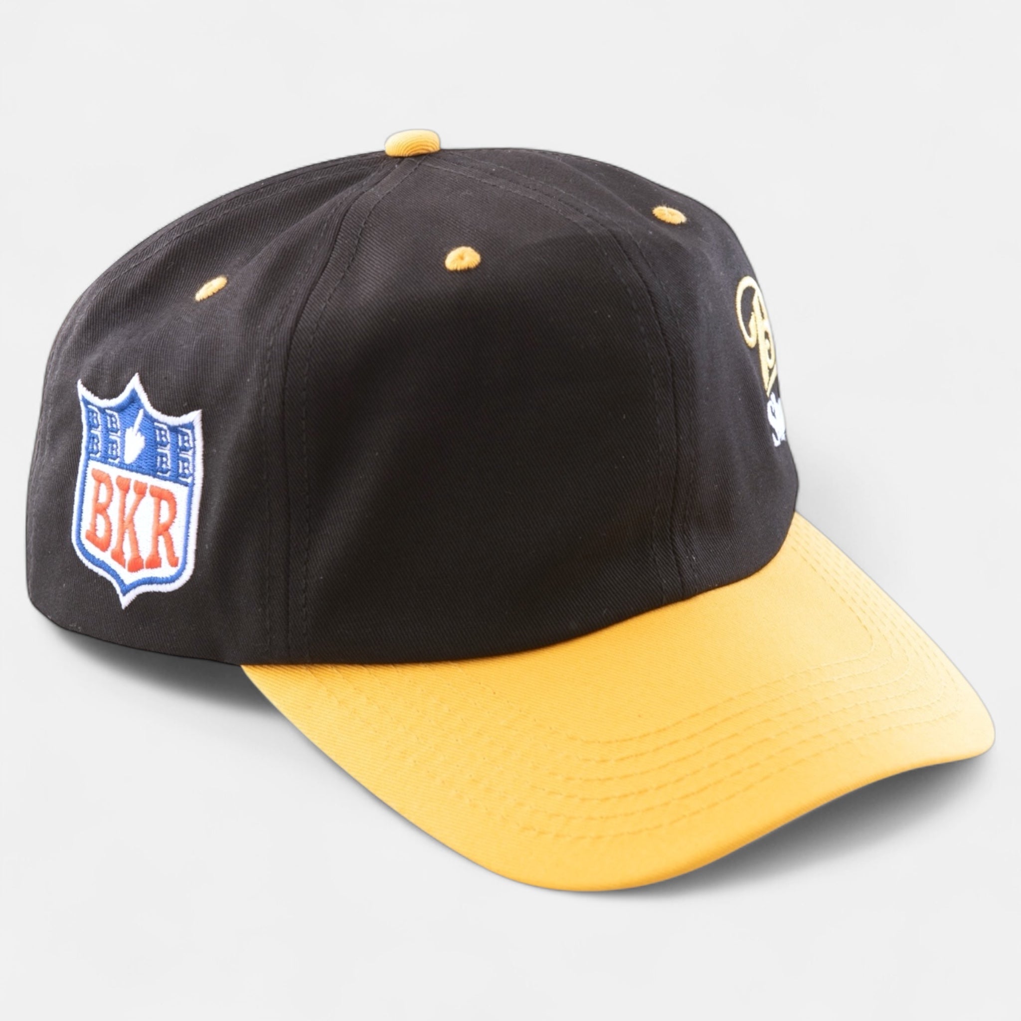 baker-skateboards-cool-place-snapback-black-yellow image 2