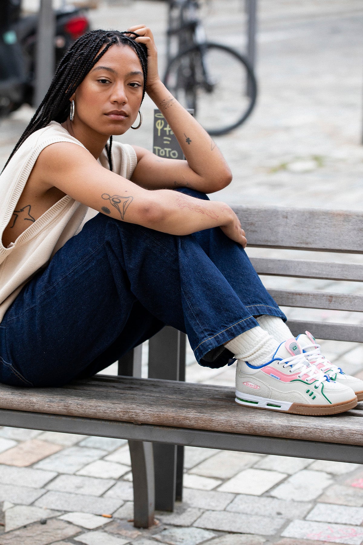 globe-ct-4-skate-schuhe-antique-white-pink image 3