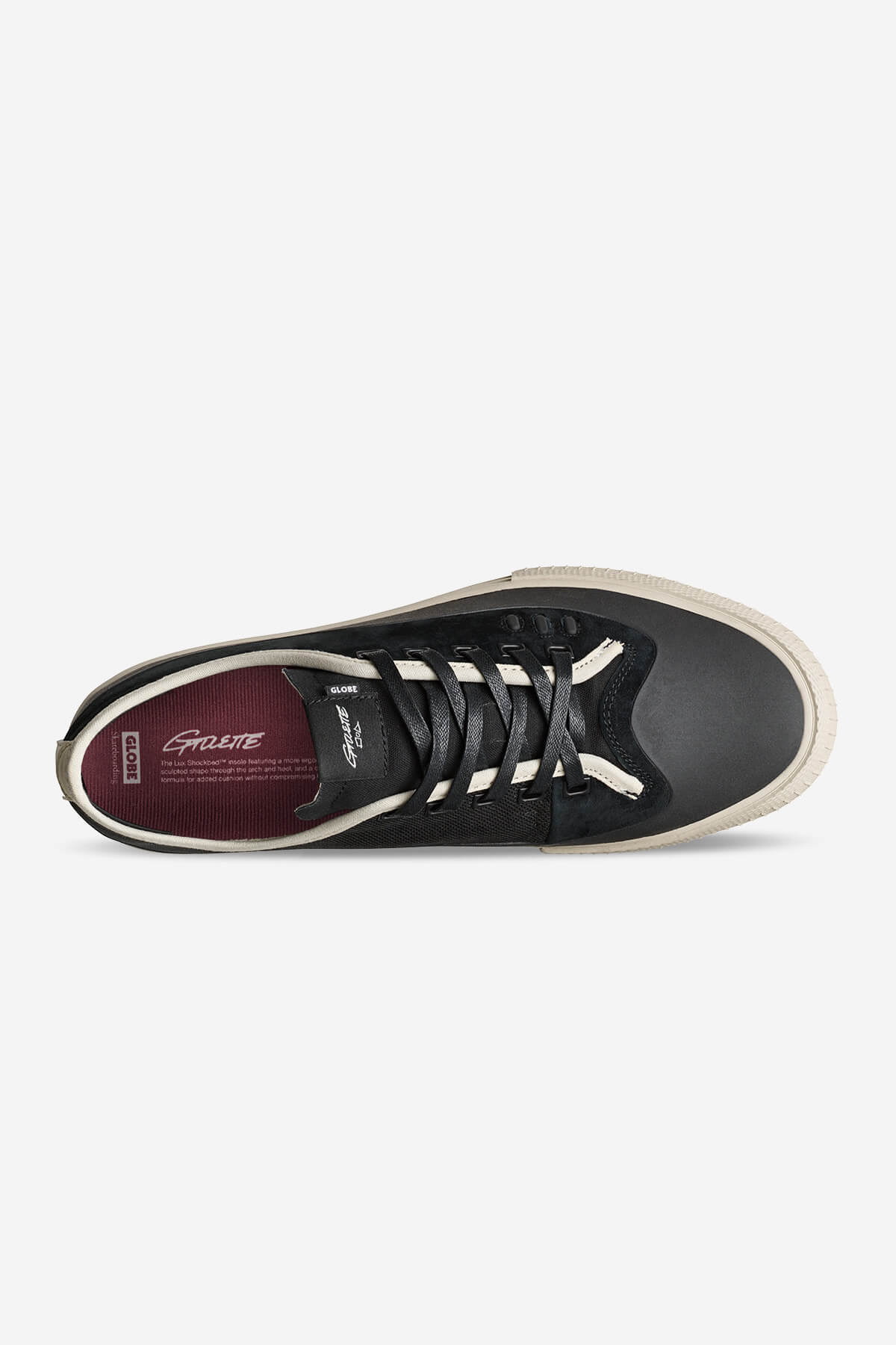 globe-gillette-skate-schuhe-black-black-cream-pro-model image 2
