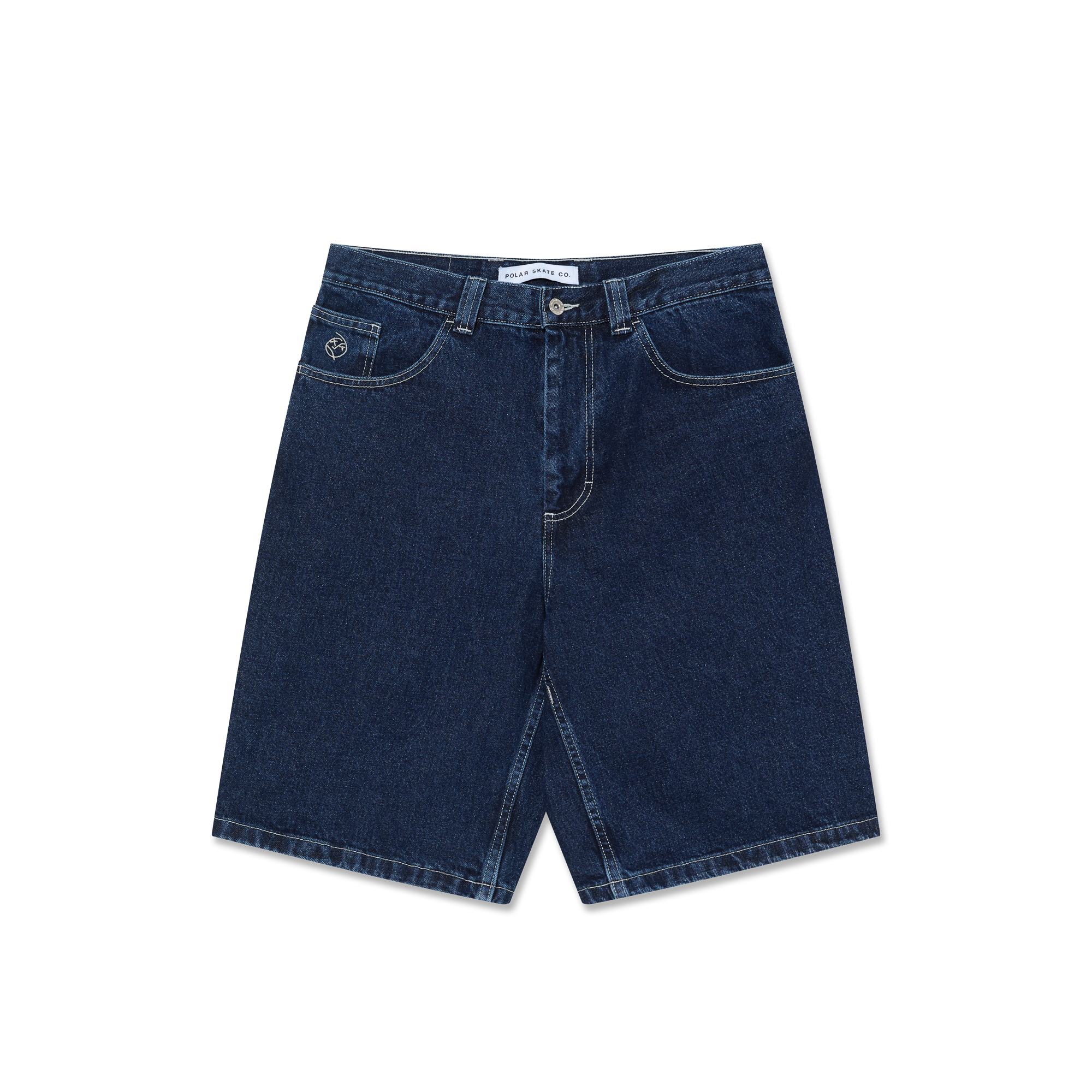 polar-skate-co-big-boy-shorts-indigo-baggy-denim-shorts-aus-435-gsm-denim image 1