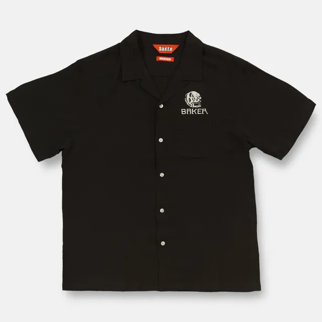 baker-skateboards-skull-button-up-black image 1