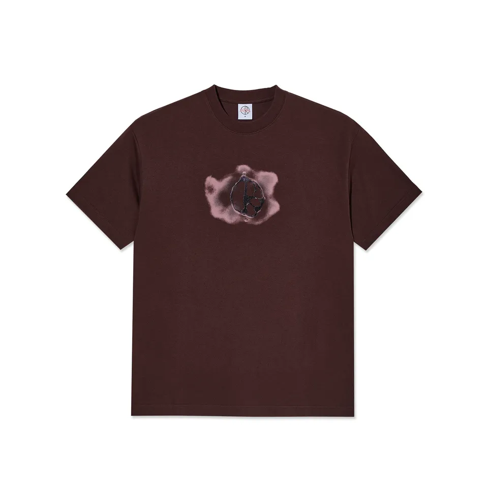 polar-skate-co-tee-metal-logo-washed-bordeaux image 1
