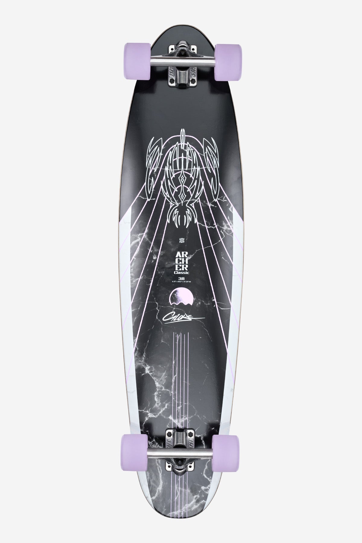 globe-archer-classic-38-longboard-bamboo-purple-komplettboard image 1