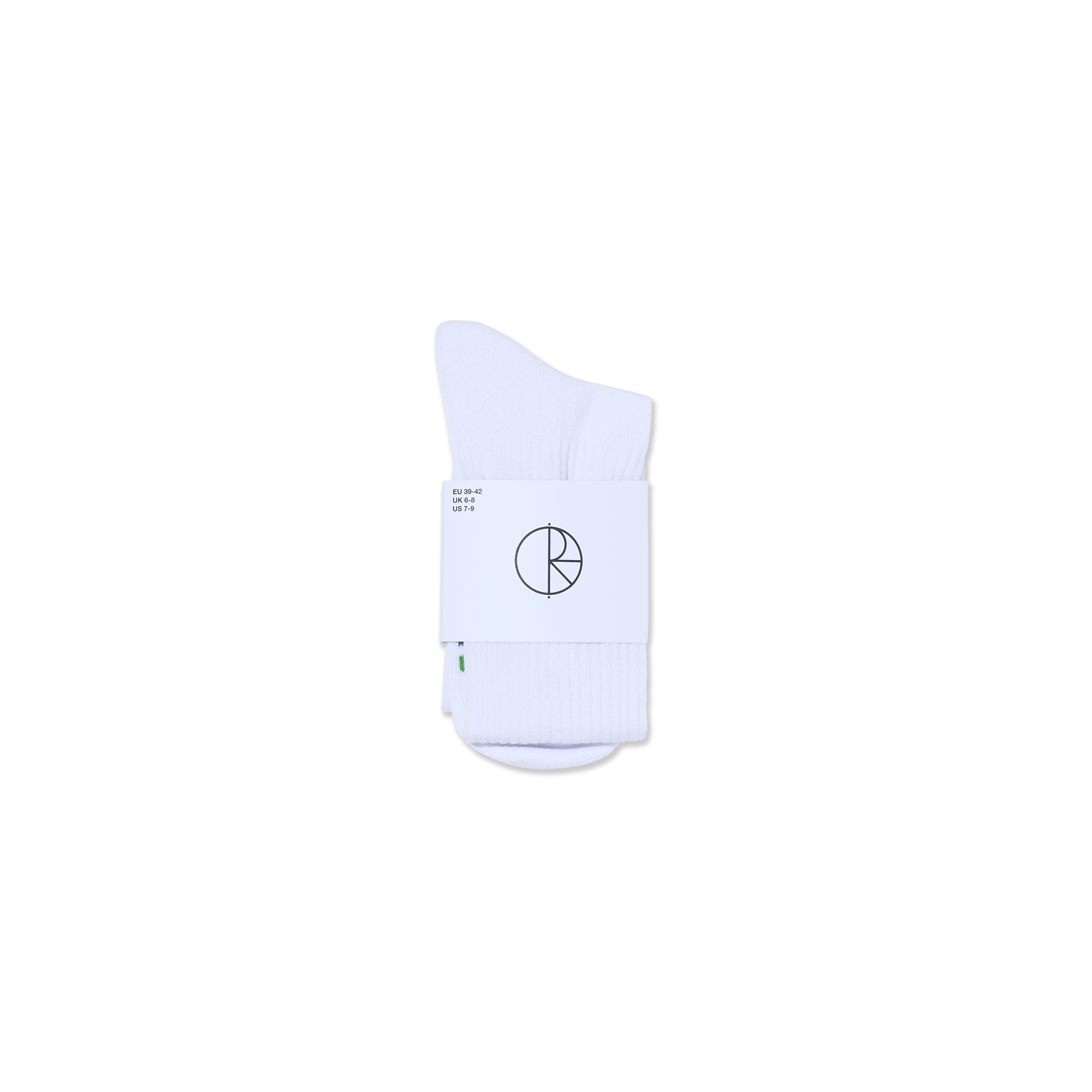 polar-skate-co-long-rib-socks-white-green-blue-over-the-calf-streifensocken image 2
