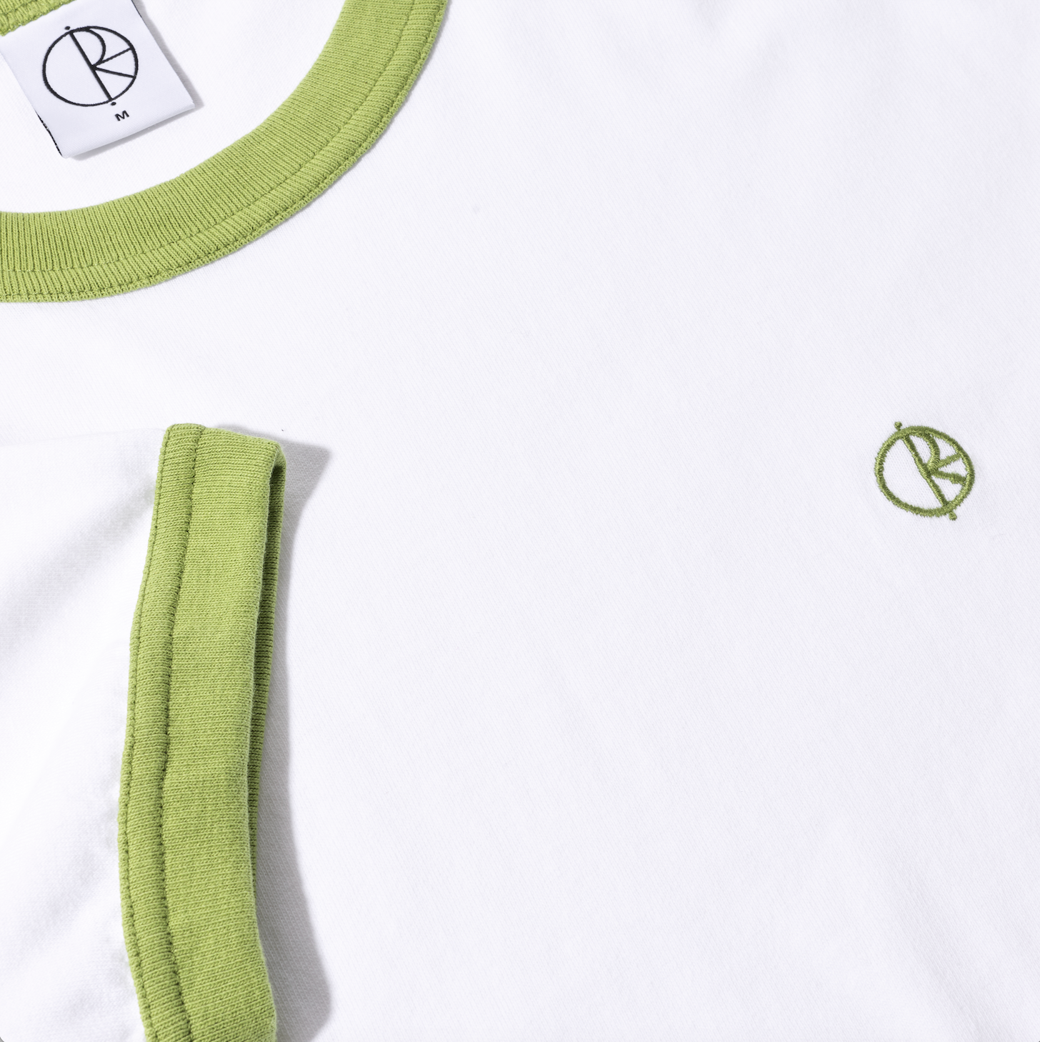 polar-skate-co-ringer-tee-white-peridot-220-gsm-midweight-jersey-retro-fit image 3
