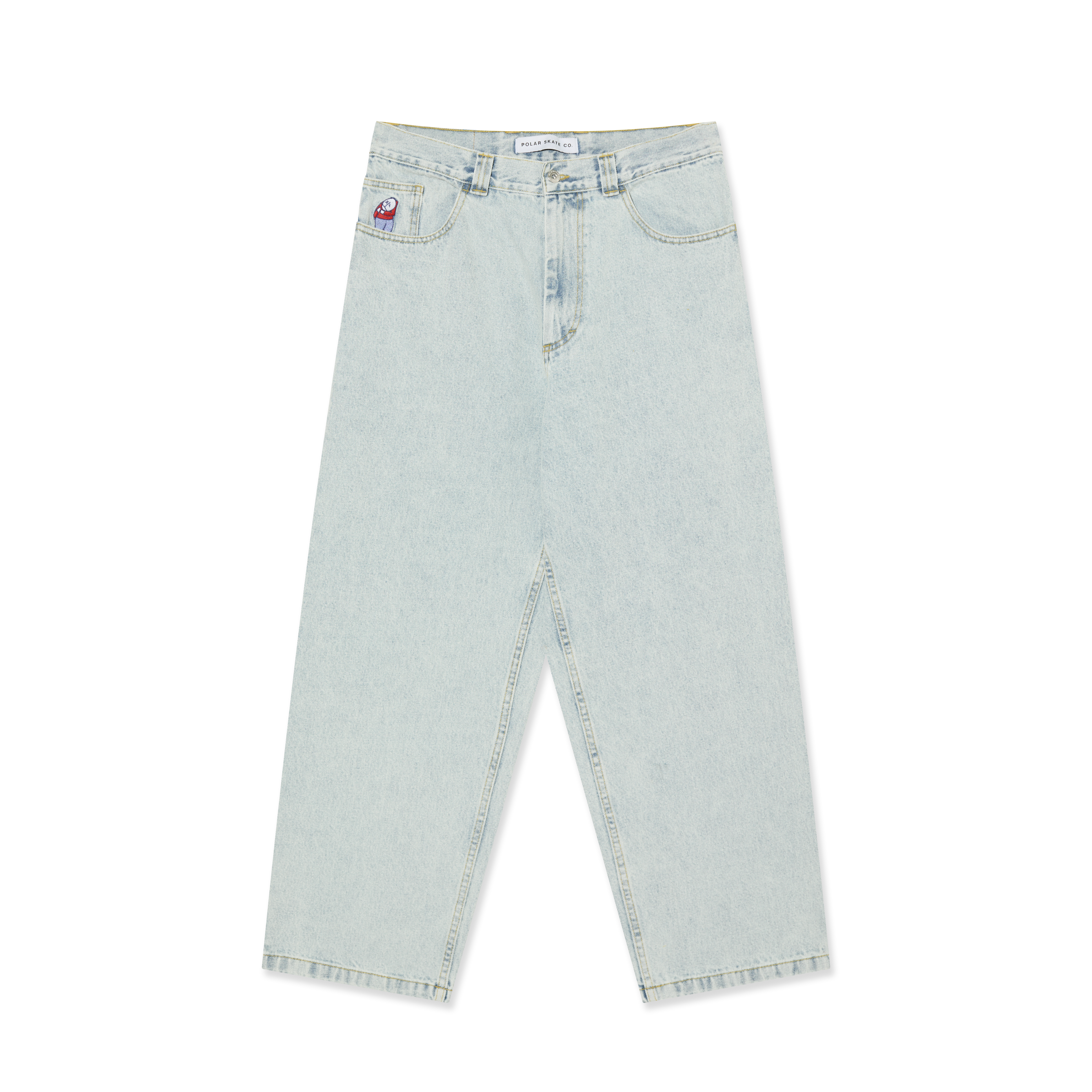 polar-skate-co-big-boy-pants-light-blue-og-435-gsm-denim-baggy-fit-made-in-portu image 1