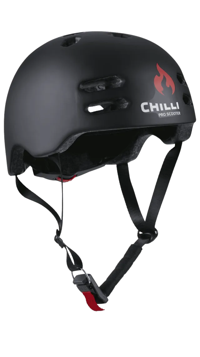 chilli-pro-scooter-helm-black-inmold-mit-magnetverschluss image 1