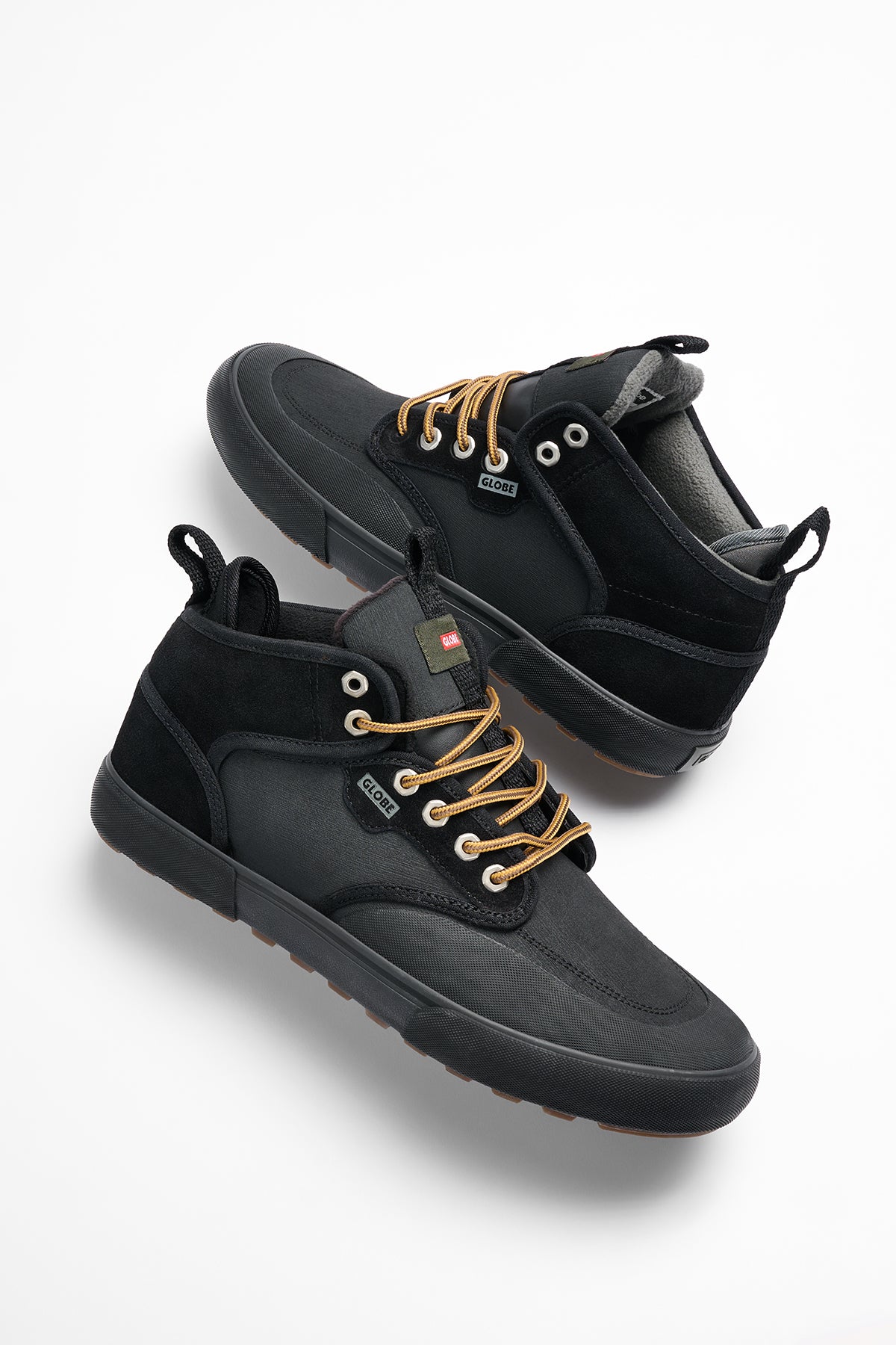 globe-motley-mid-black-gunmetal-trek-schuhe image 4