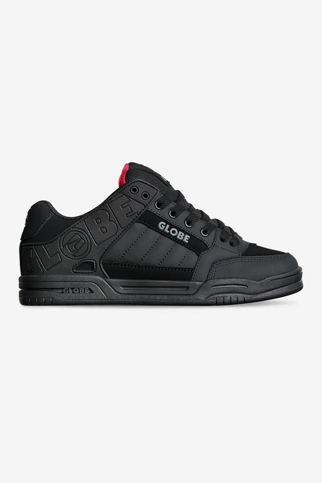 globe-tilt-black-red-tartan-shoes image 1