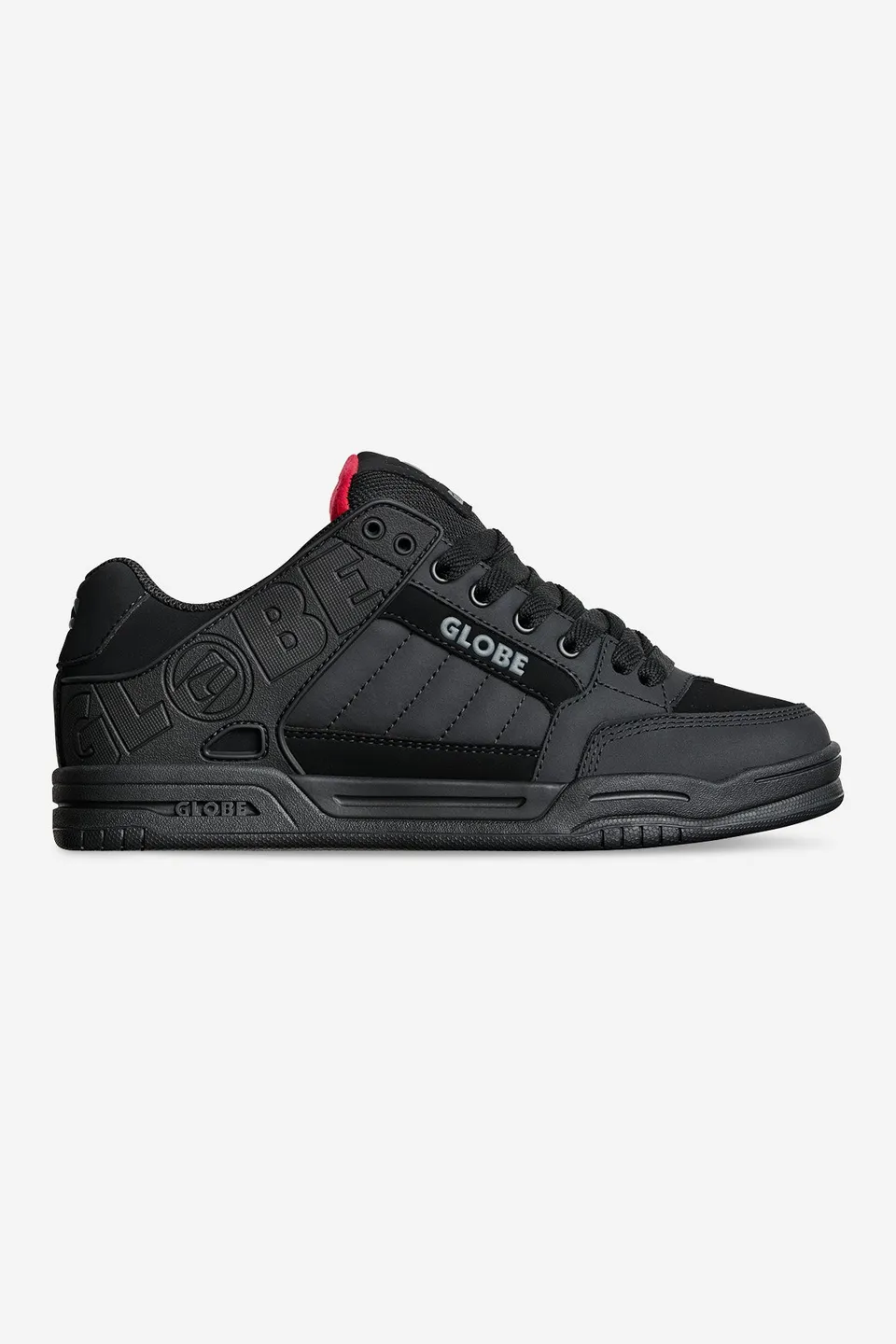 globe-tilt-black-red-tartan-shoes image 1