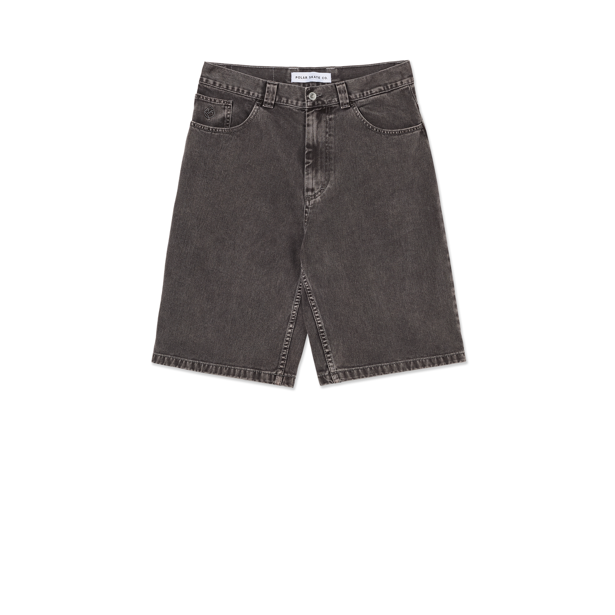 polar-skate-co-big-boy-shorts-washed-grey-oversized-denim-shorts-garment-dyed-43 image 1