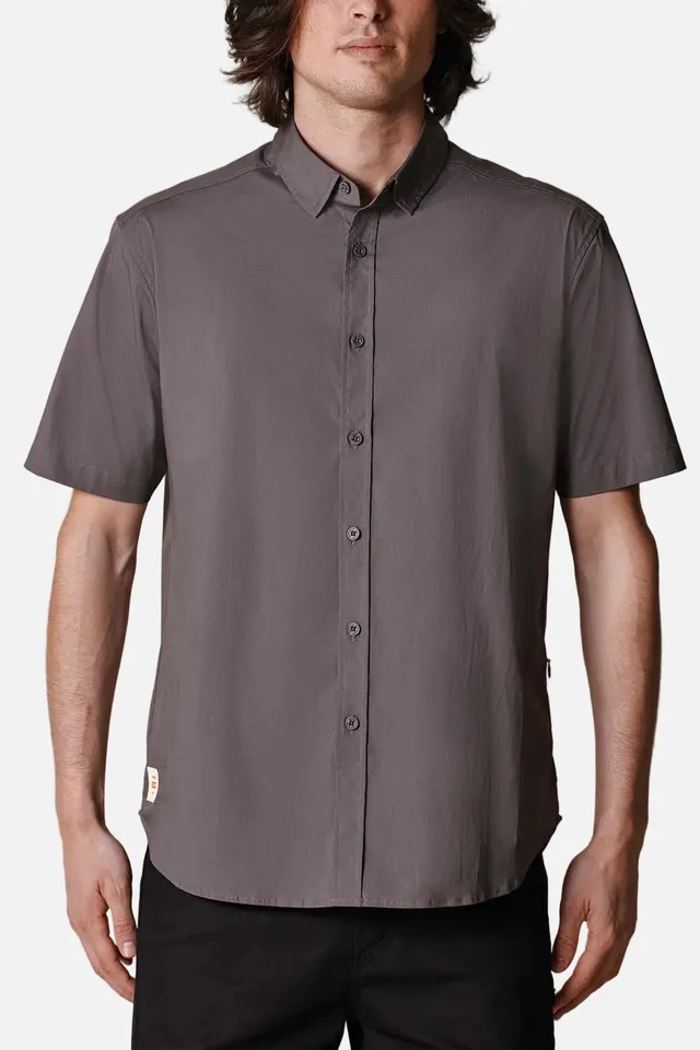 globe-foundation-s-s-hemd-titanium-kurzarm-button-up-aus-bio-baumwoll-stretch image 1