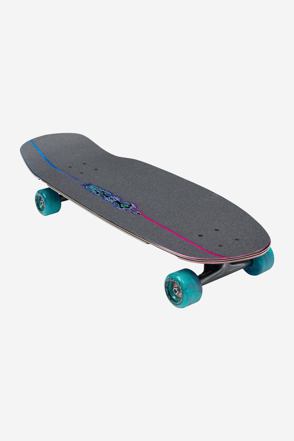 globe-talon-30-cruiserboard-black-blue-green-old-school-pool-skateboard image 6