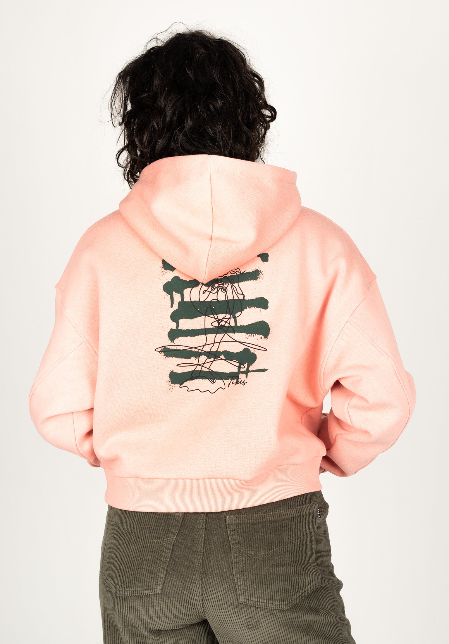 titus-jaana-hoodie-kurzer-damen-hoodie-mit-mermaid-backprint image 1