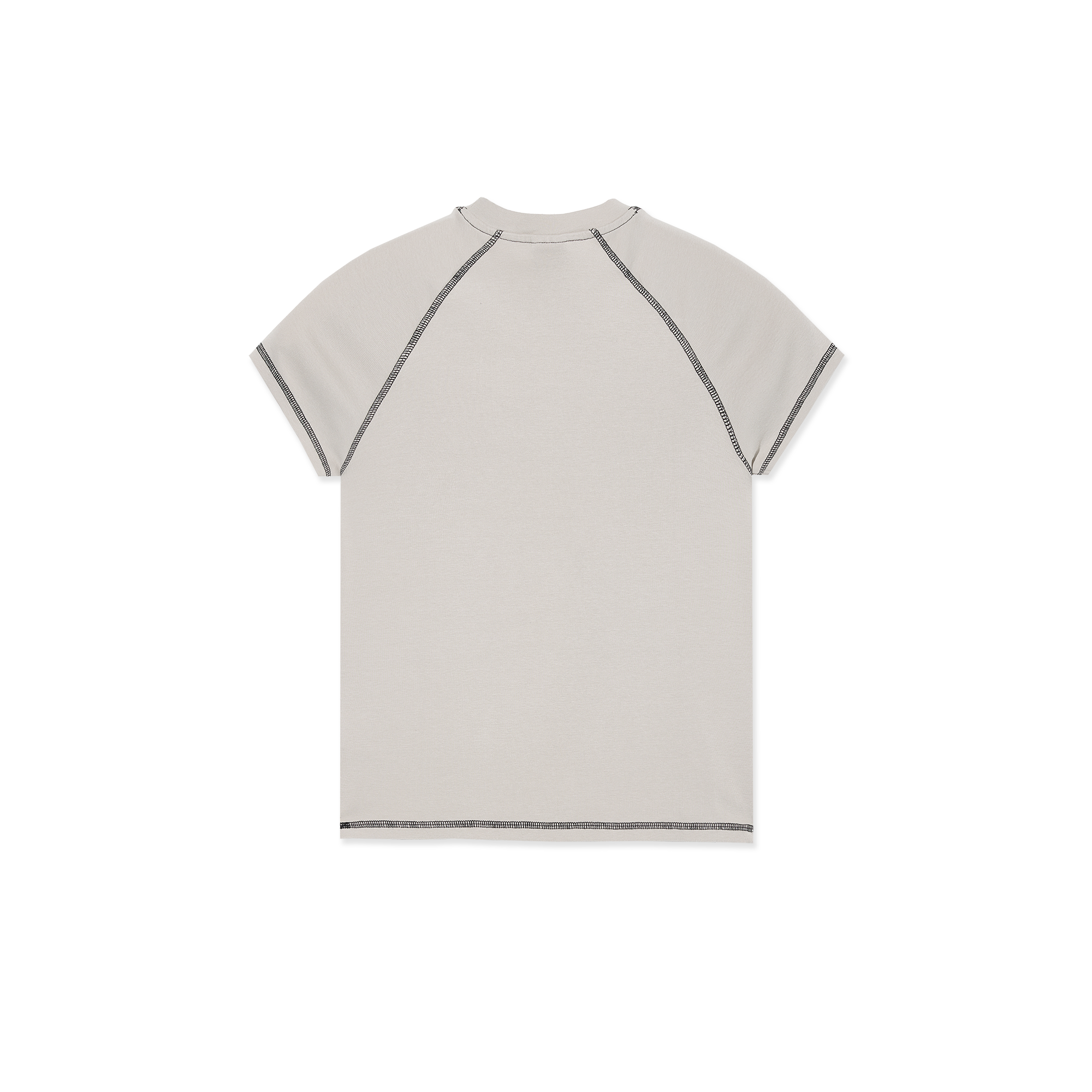polar-skate-co-baby-tee-script-logo-grau-schwarz-250-gsm-cropped-slim-fit image 2