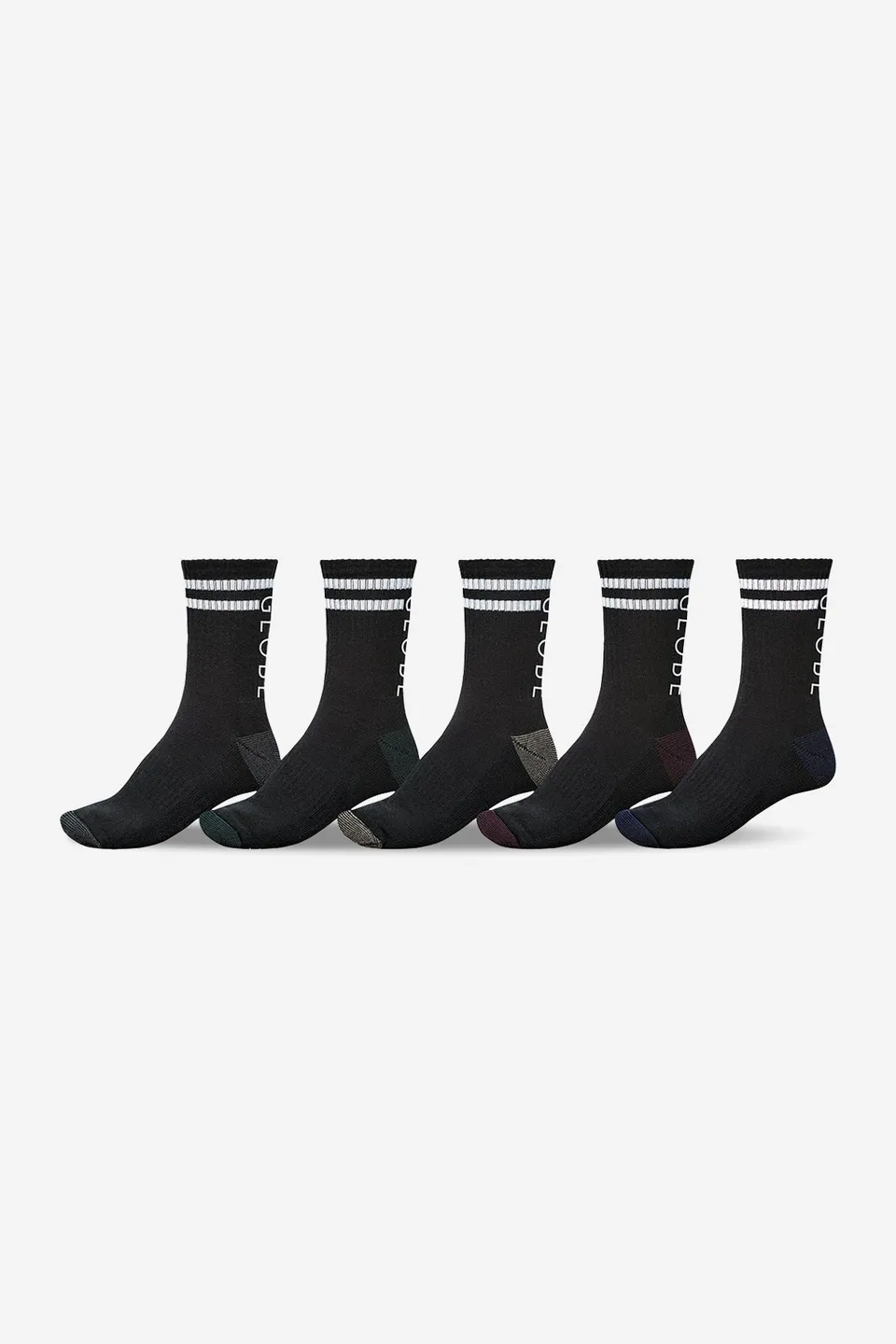 globe-carter-crew-socken-5er-pack-black-assorted image 1