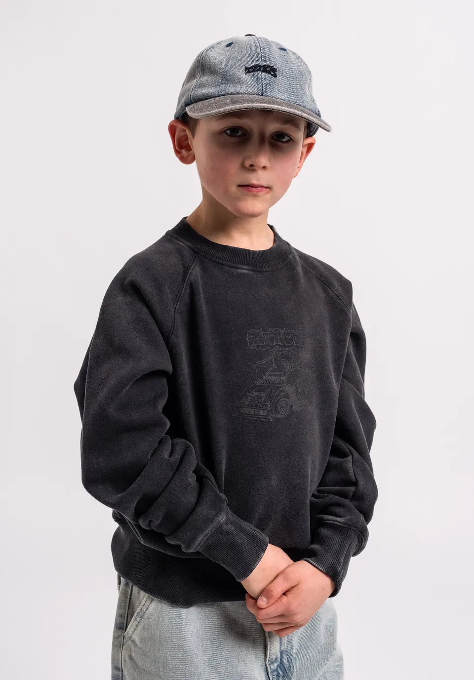 titus-hell-of-a-japan-tuner-kids-sweatshirt-raglan-rmel-schwerer-baumwollstoff-r image 1