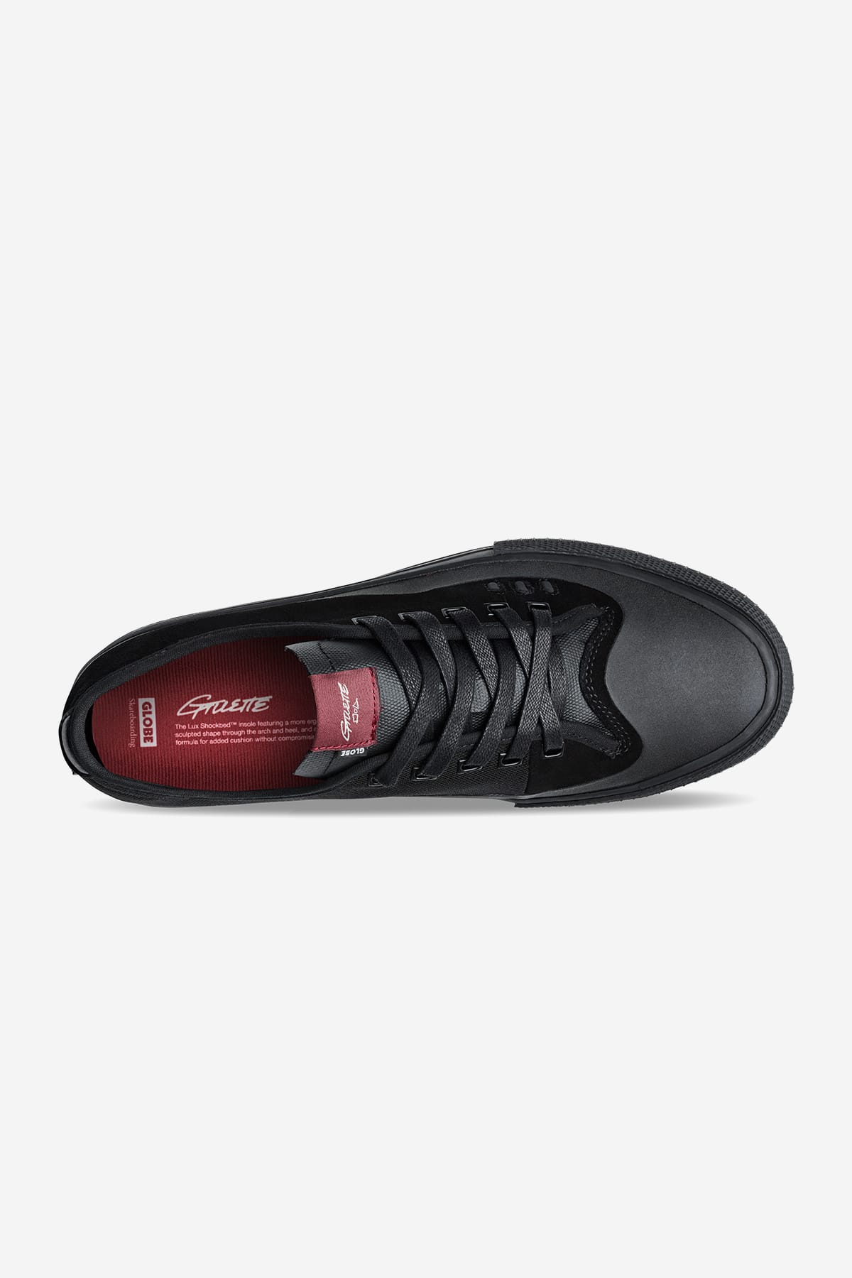 globe-gillette-pro-skate-schuhe-black-black-suede image 2