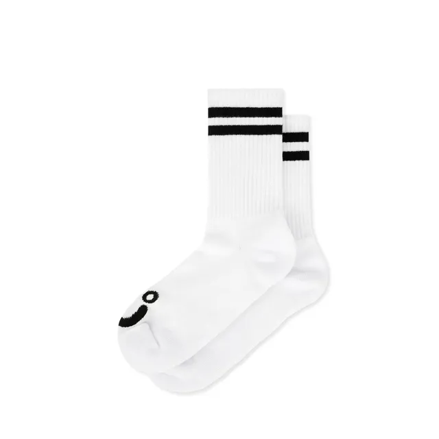 polar-skate-co-rib-socks-happy-sad-wei-schwarz image 1