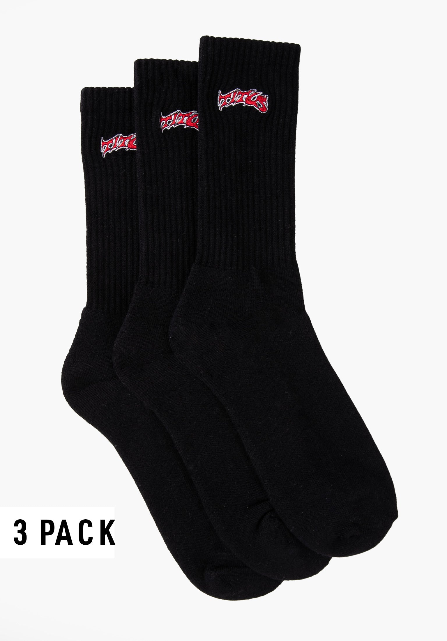 titus-classic-logo-socken-3-pack-wei-crew-socken image 1