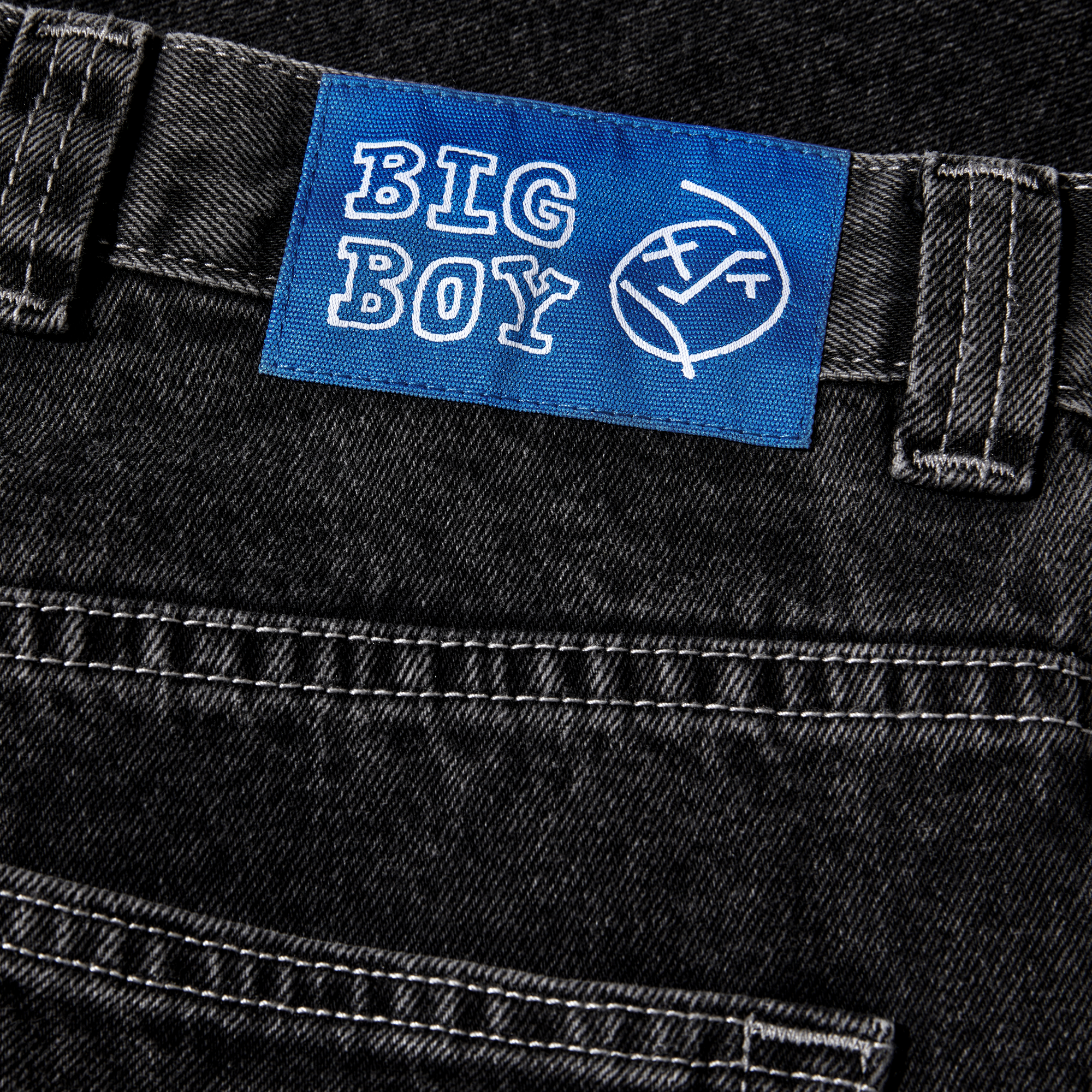 polar-skate-co-big-boy-shorts-silver-black-100-baumwoll-denim-high-waist-baggy-f image 5