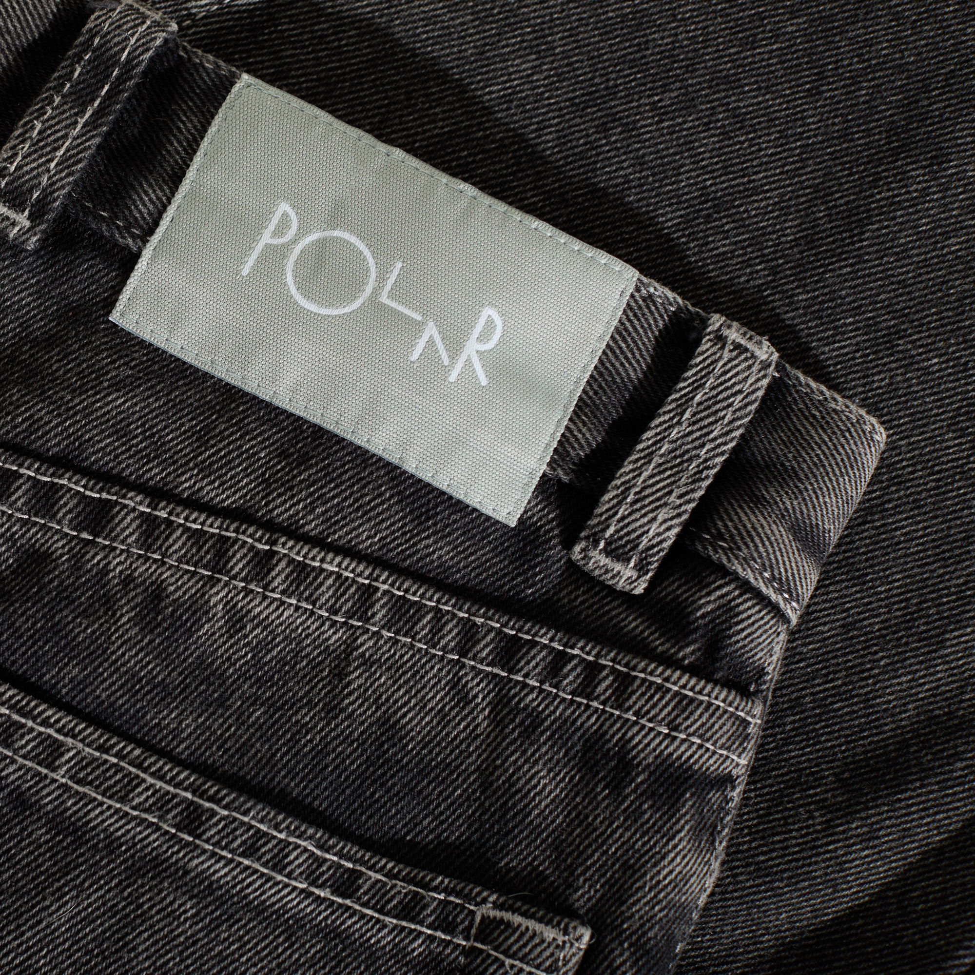 polar-skate-co-89-pants-silver-black-denim-high-waist-straight-leg image 4