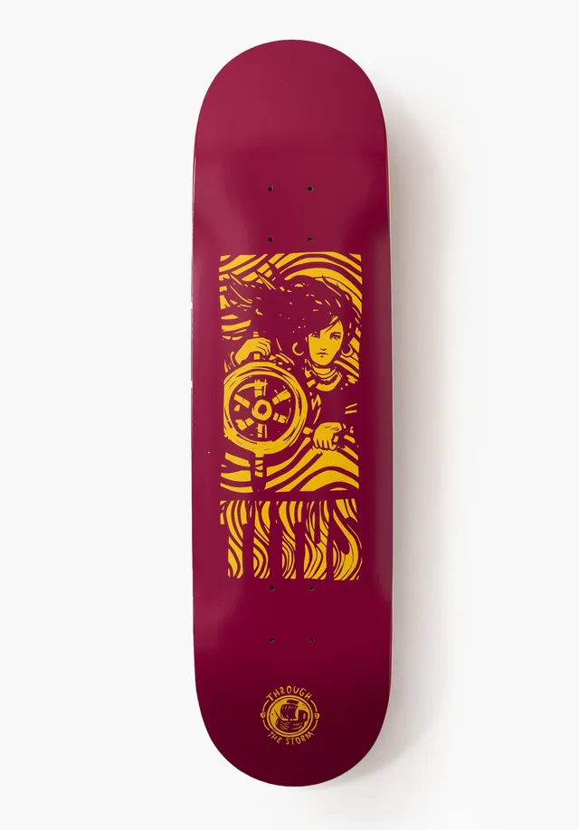 titus-through-the-storm-pirate-skateboard-deck-7-ply-us-hard-rock-maple-high-con image 1