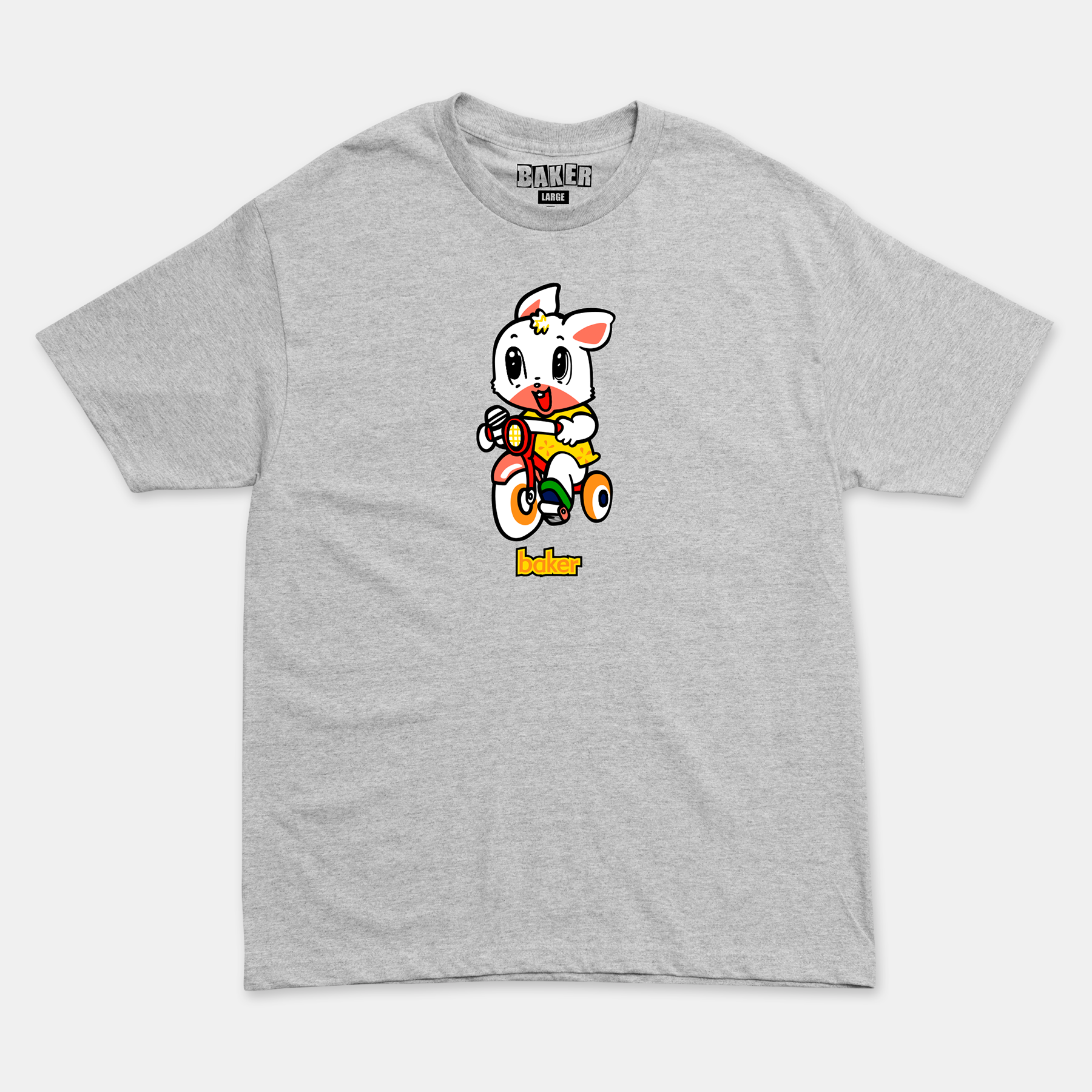 baker-skateboards-bunny-tee-heather-grey image 1