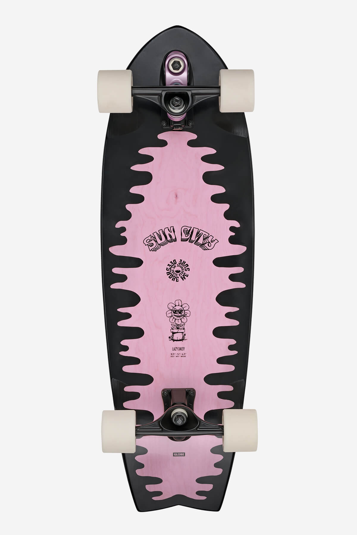 globe-sun-city-2-surf-skate-complete-lazy-daisy-30-swallow-tail-cruiser image 1