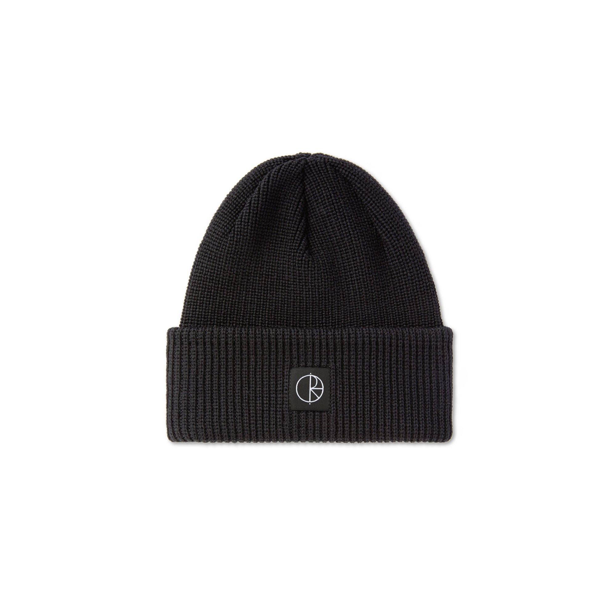 polar-skate-co-double-fold-merino-beanie-schwarz image 1