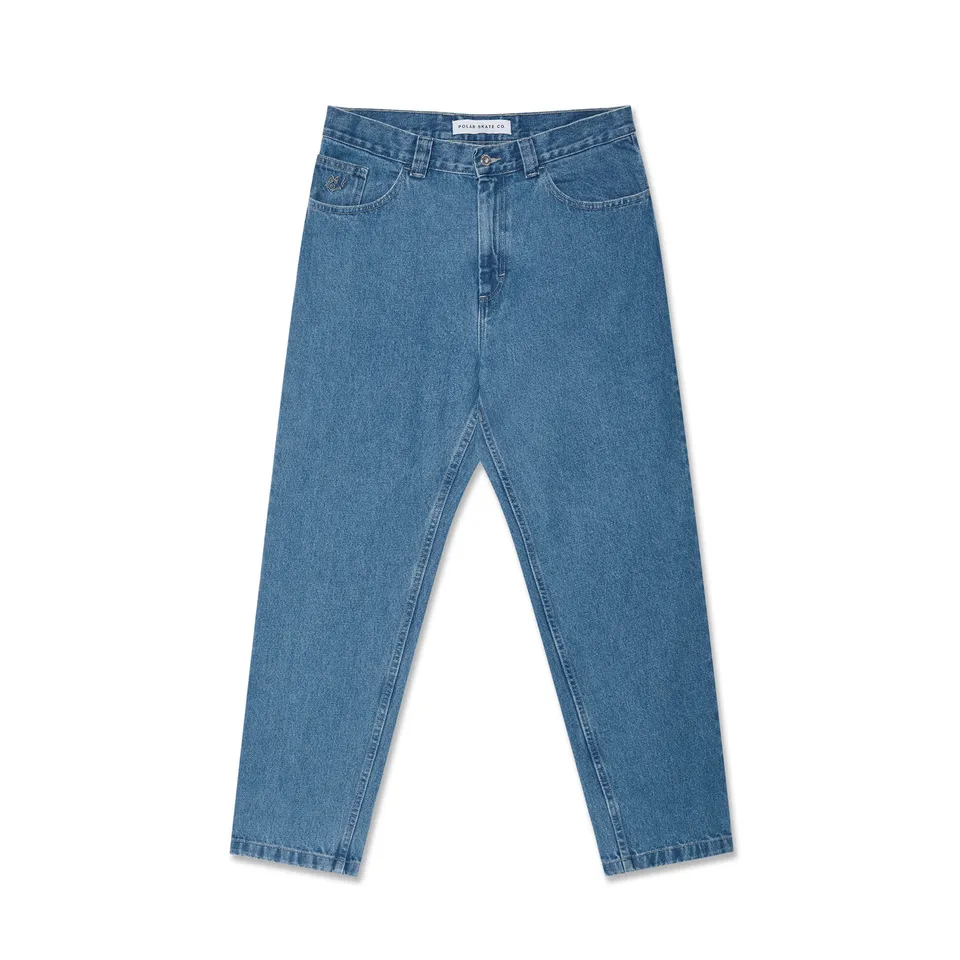 polar-skate-co-92-pants-mid-blue-herren-skate-hose-tapered-leg-semi-baggy-fit image 1