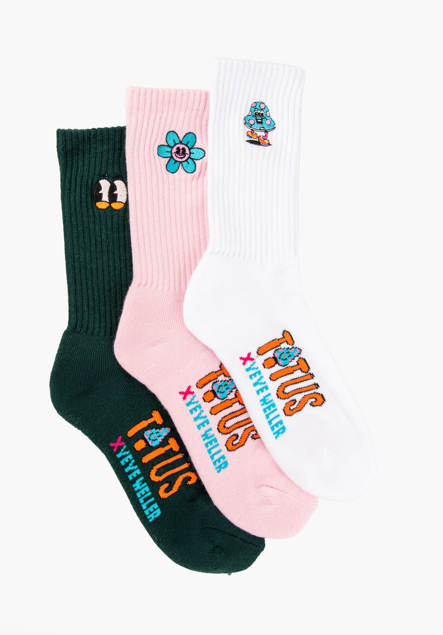 titus-x-yeye-weller-socks-3er-pack-crew-socken image 1