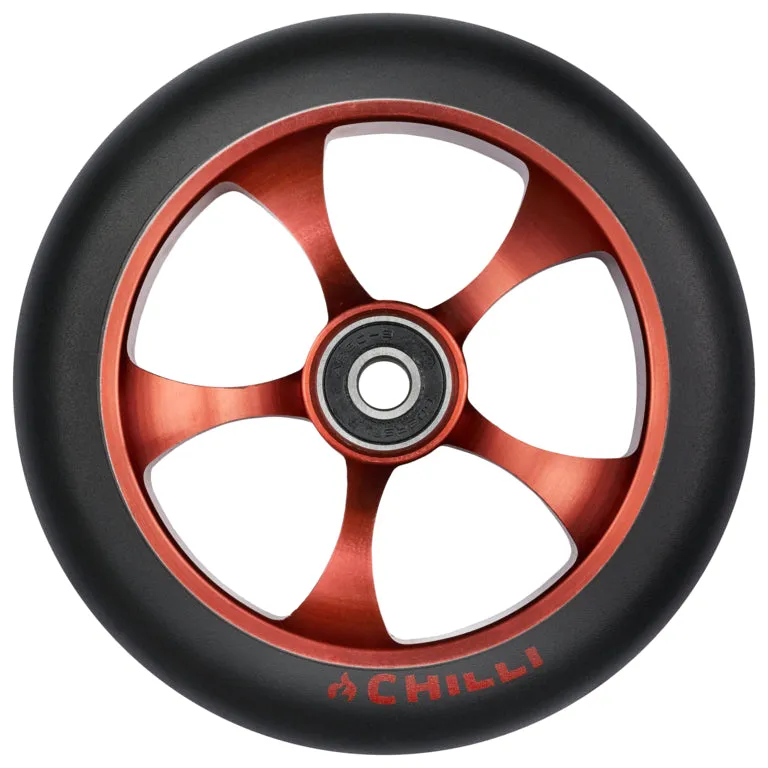 chilli-pro-scooter-wheel-chopper-red-120mm-reaper-reloaded-stunt-scooter-rolle image 1