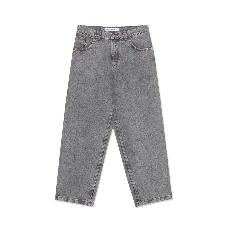 polar-skate-co-93-pants-washed-graphite-435-gsm-denim-oversized-fit image 1
