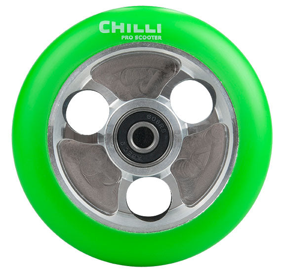 chilli-pro-scooter-wheel-parabol-green-100-mm-rolle image 1